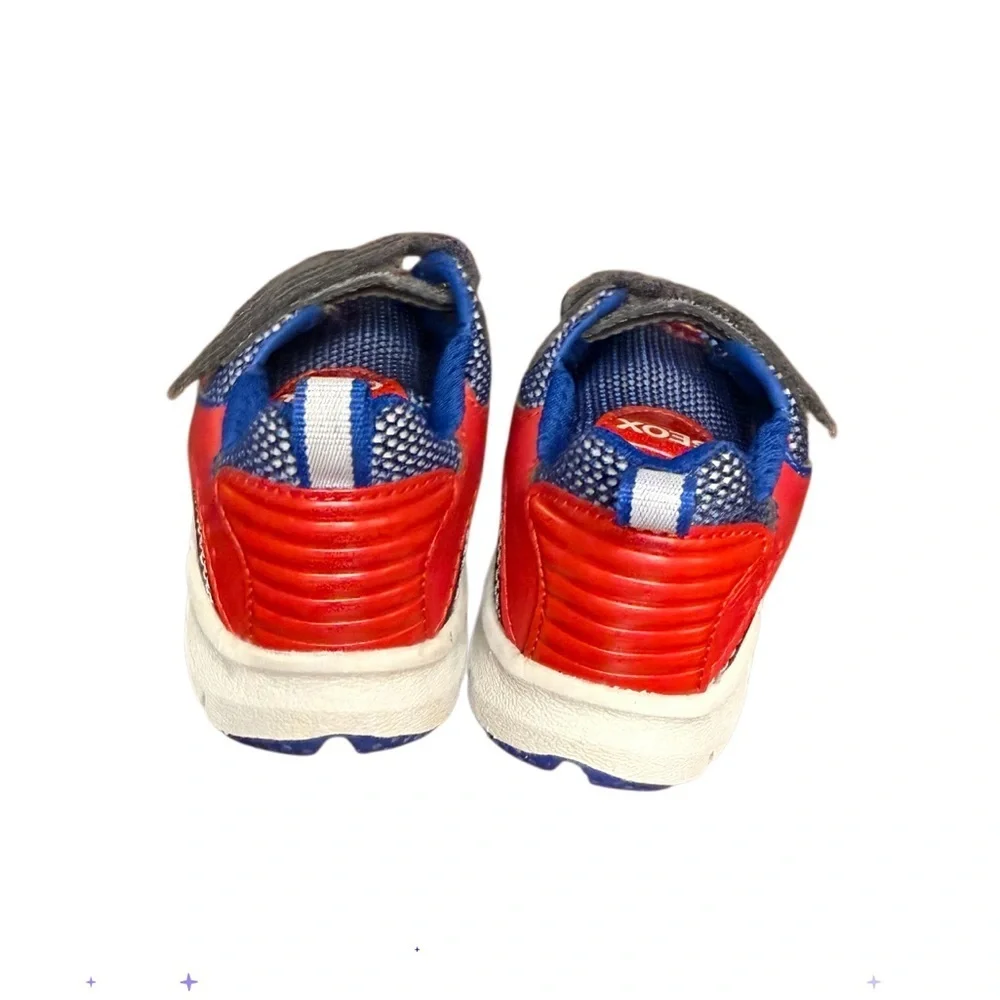 Geox Flexyper Kids' Sneakers in Gray, Red, and Blue-NWOT Size 10.5